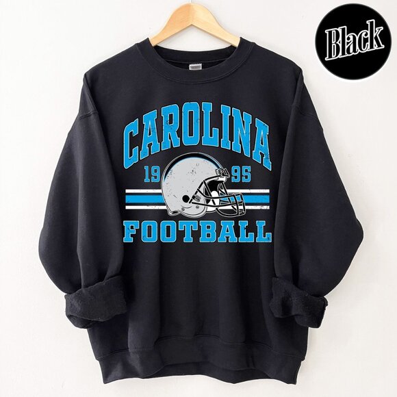 Carolina Football Retro Style Crewneck Sweatshirt 05 - Picture 1 of 5